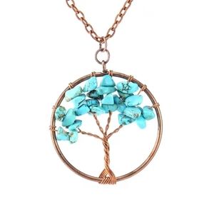 Turquoise Tree Of Life Necklace